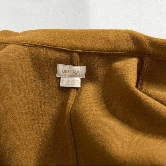 Brixton Durham Shirt Jacket Shacket Washed Copper Brown Size Large Long Sleeve - Picture 10 of 10